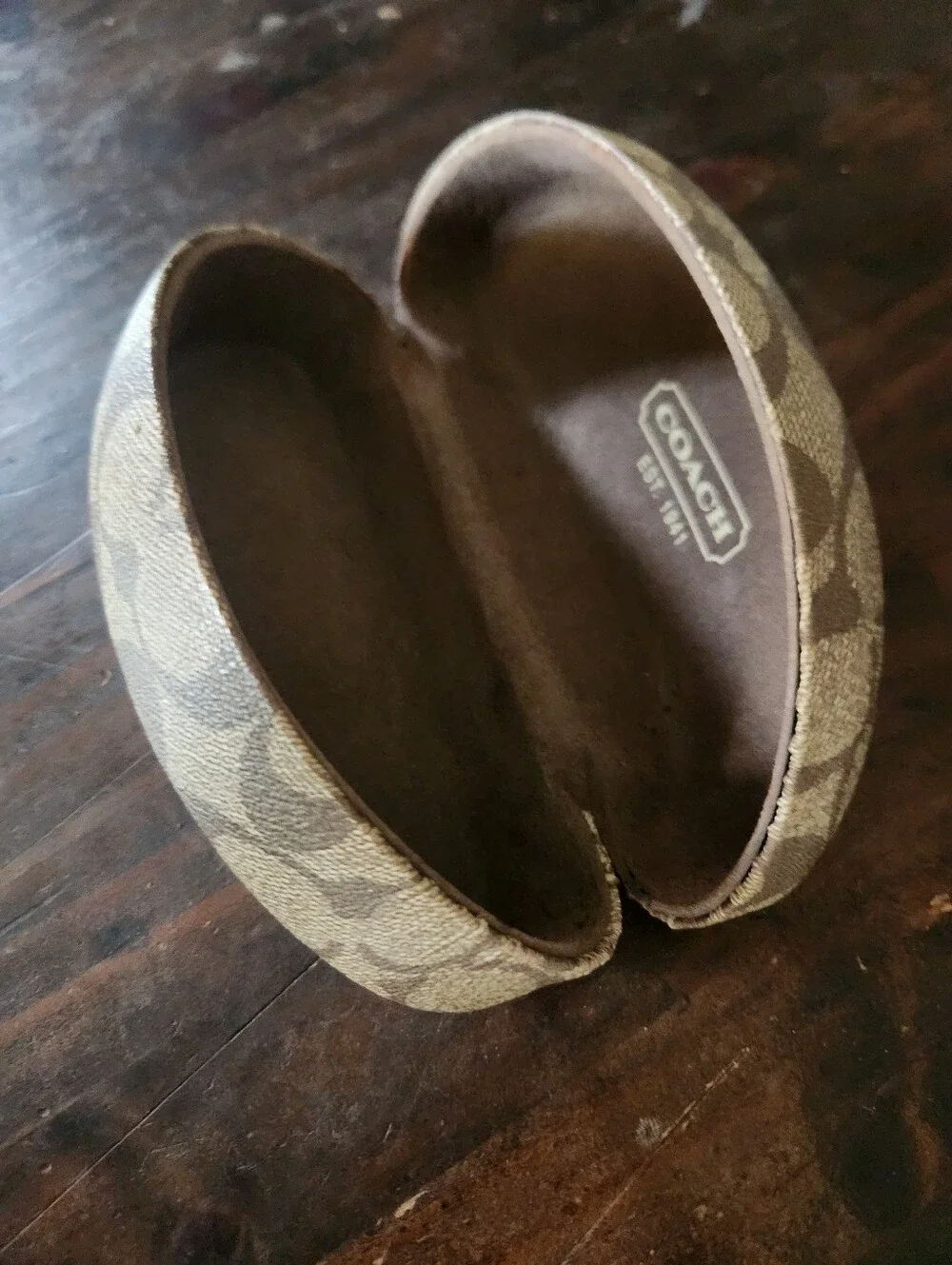 Coach eyeglass case